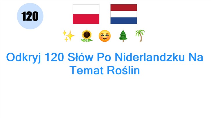 Odkryj 120 Słów Po Niderlandzku Na Temat Roślin
